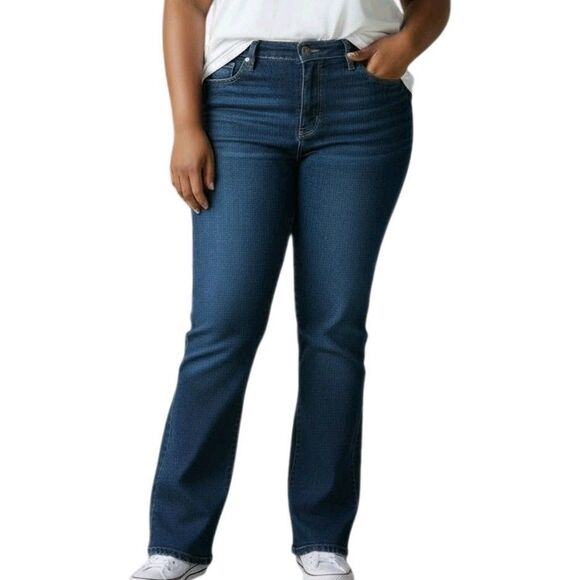 AG Adriano Goldshmied The Angel Jeans Size 31R Medium Wash Bootcut Denim Pants - Picture 1 of 6